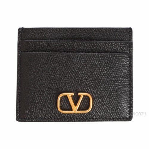 [발렌티노] 21SS 여성 VW0P0V32SNP 0NO V 로고 카드 지갑 홀더 블랙