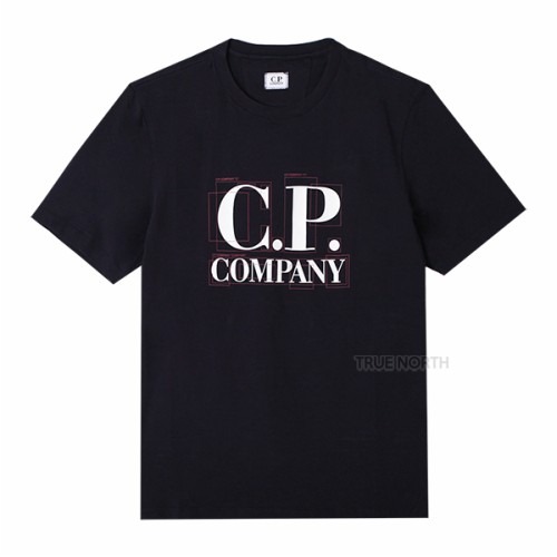 [CP컴퍼니] 남성 14CMTS189A 005100W 888 그래픽 로고 반팔 티셔츠 네이비