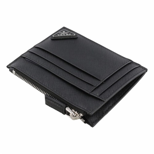 [프라다] 21FW 남성 2MC067 QHH F0002 사피아노 삼각 로고 카드 지갑 블랙