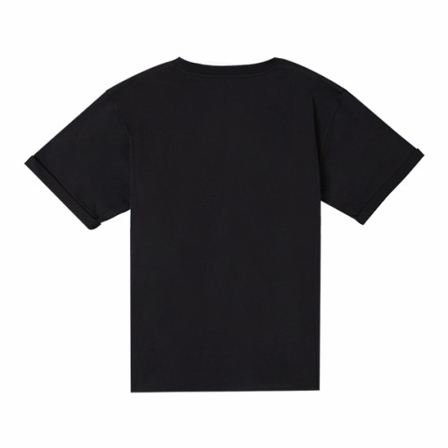 [생로랑] 여성 460876 YB2DQ 1000 로고 프린트 반팔 티셔츠 블랙