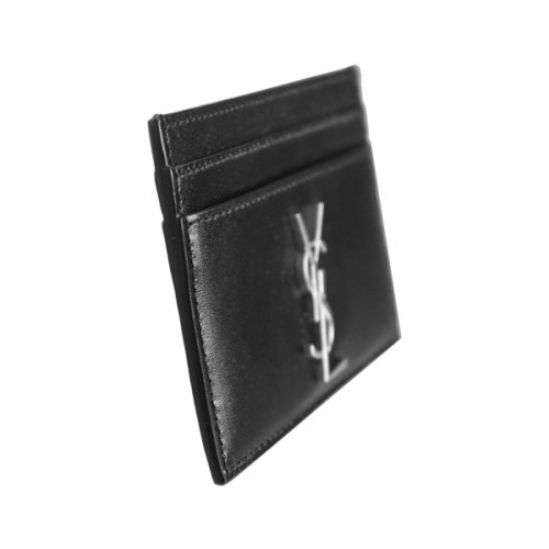 [생로랑] 공용 485631 0SX0E 1000 모노그램 카드 지갑 블랙