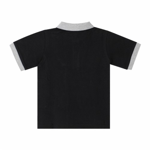 [몽클레어] 키즈 8A00008 8496W 999 로고 폴로 반팔 티셔츠 블랙 8~10세