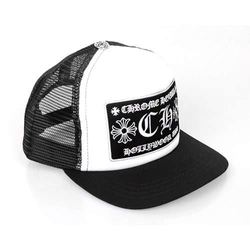 [크롬하츠] 17SS  CH 패치 메쉬캡 / 화이트&amp;블랙 / 남녀공용 모자
