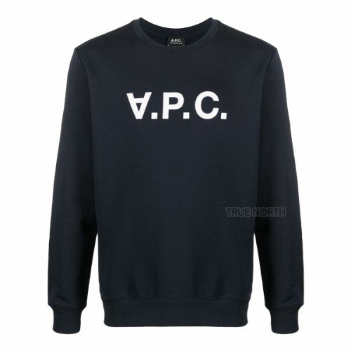 [아페쎄] 남성 COECQ H27378 IAK VPC 로고 맨투맨 티셔츠 네이비