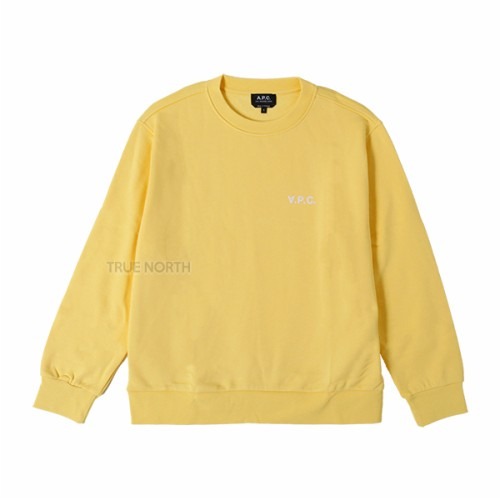 [아페쎄] 23SS 여성 COFDX F27789 DAA 로고 맨투맨 티셔츠 옐로우