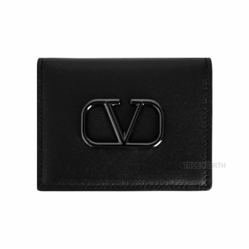 [발렌티노] 여성 2Y2P0T39VTQ 0NO V 로고 카드 지갑 블랙