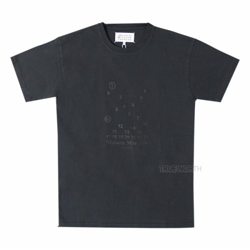 [메종마르지엘라] 여성 S51GC0522 S20079 861 넘버 로고 프린트 반팔 티셔츠 블랙